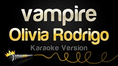 olivia rodrigo vampire lyrics karaoke