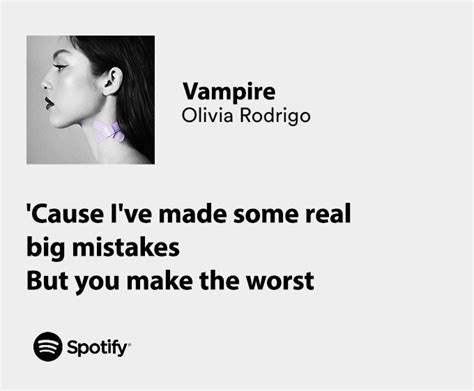 olivia rodrigo vampire lyrics quotes