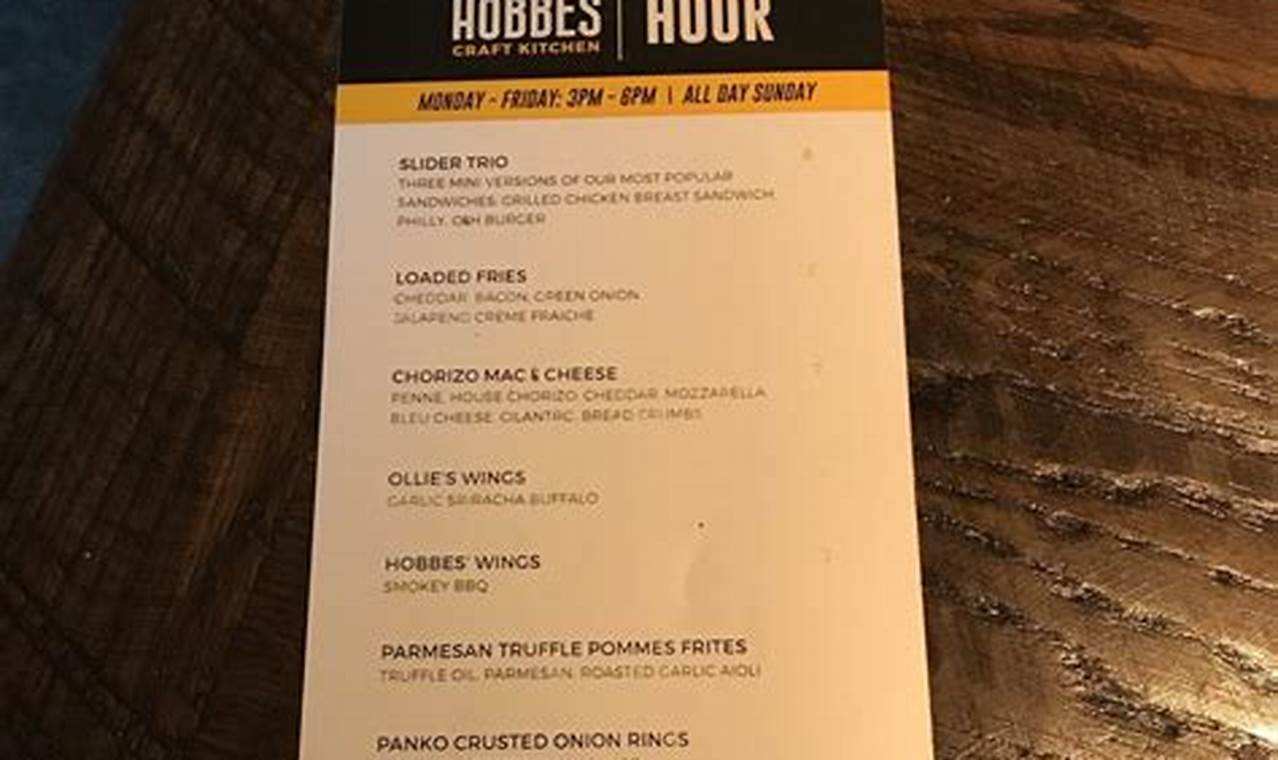Unveiling the Culinary Symphony: Discoveries Within the Ollie and Hobbes Craft Kitchen Menu