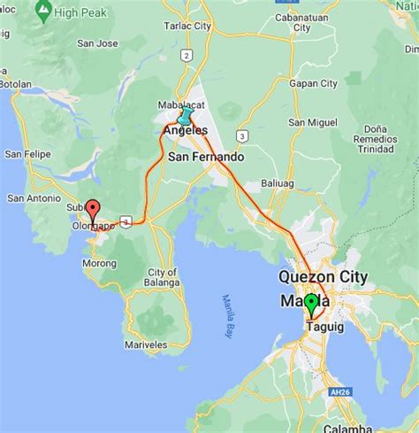 olongapo city google maps