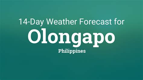 olongapo weather forecast 7 days