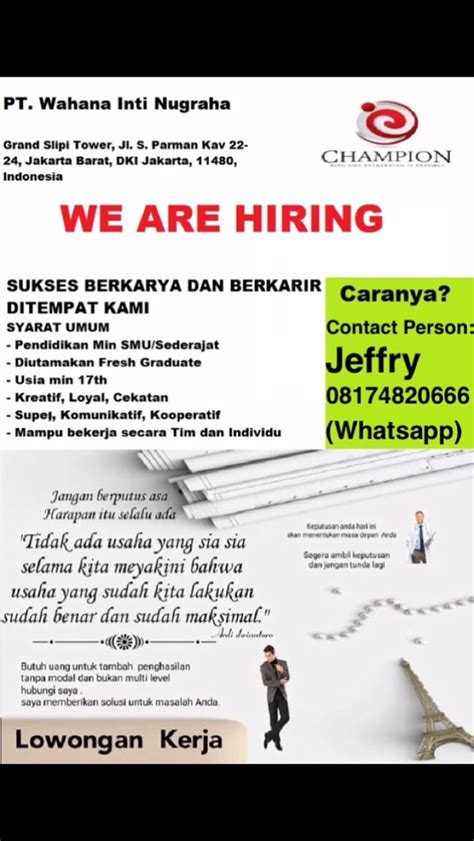 Olx Lowongan Kerja Jakarta: Menemukan Pekerjaan Impian Anda