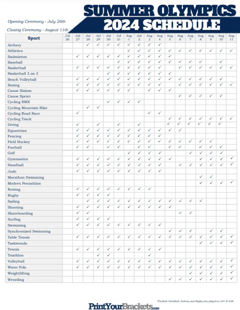 olympic games summer 2021 schedule