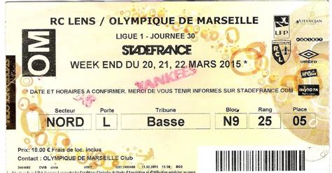 olympique de marseille billets