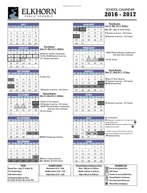 Omaha Public Schools Calendar 2024-25