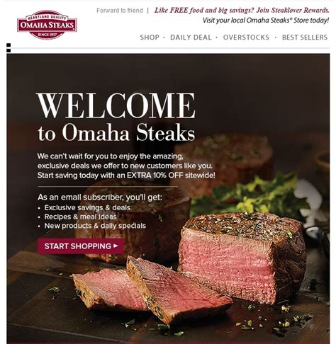 omaha steaks mailing specials
