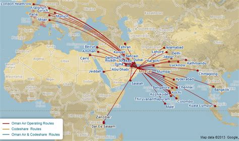 oman air destinations wiki