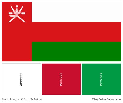 Oman Flag Color Code