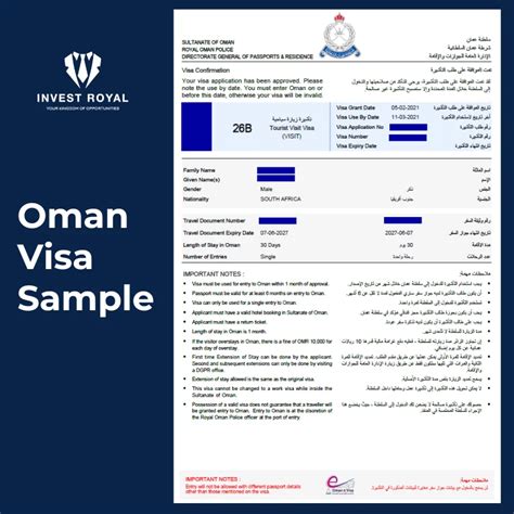 oman tourist visa cost for indian