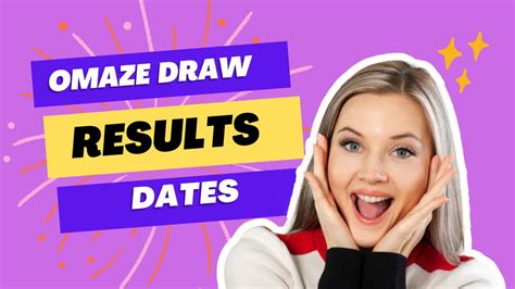 omaze draw dates 2023