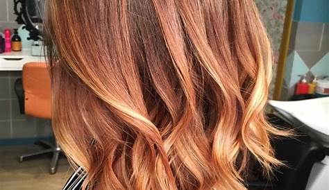 Ombre Hair Cuivre Blond Natural e e , Long Styles