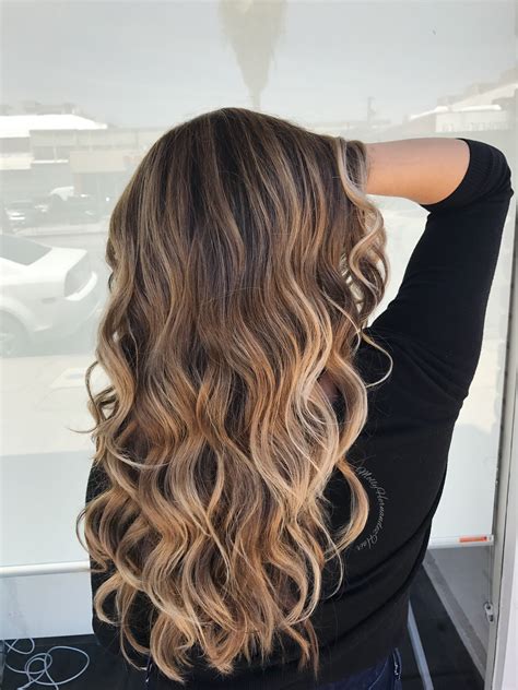 Ombre Blonde Highlights on Brown Hair