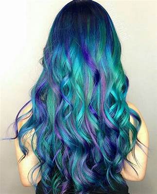 Ombre mermaid pada rambut