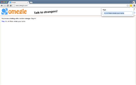 omegle video chat extension