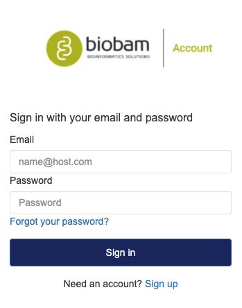 omicsbox login