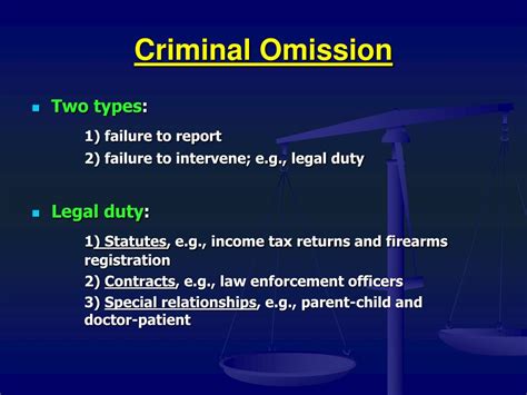 omission meaning in criminal law