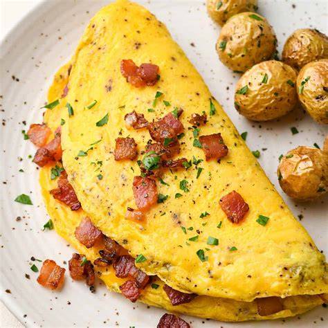 Breakfast Recipe Keto mushroom omelet Recipes.RED