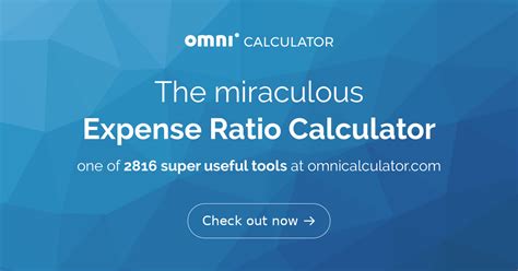 omni expense ratio calculator
