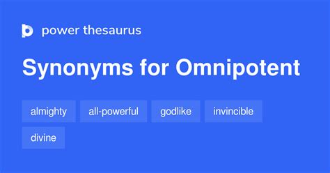 omnipotent synonyms and antonyms