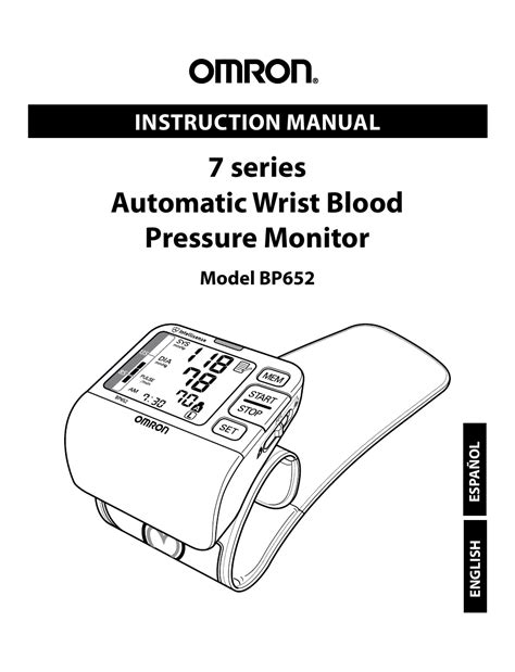 omron blood pressure monitor manual pdf