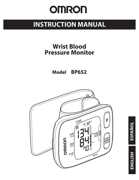 omron blood pressure monitor user manual