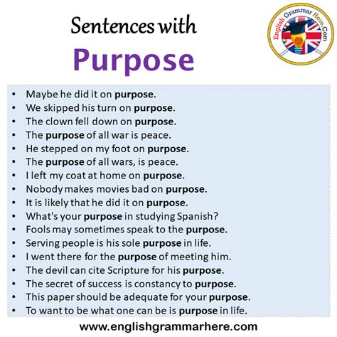 On Purpose Own Sentence