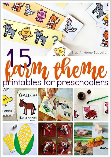 on the farm theme preschool