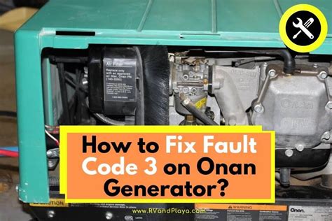 Onan Generator Error Code 3