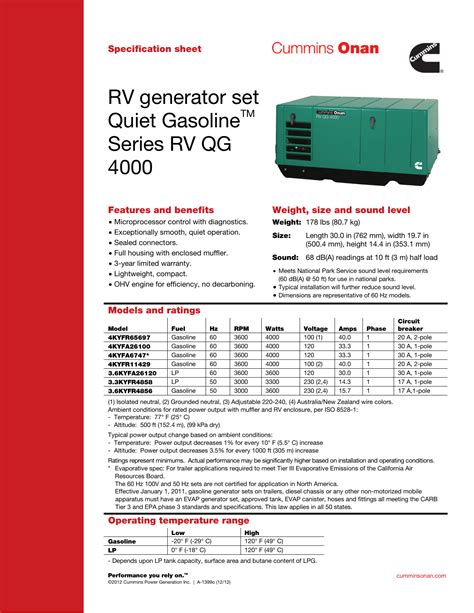 Onan 5500 Rv Generator Manual