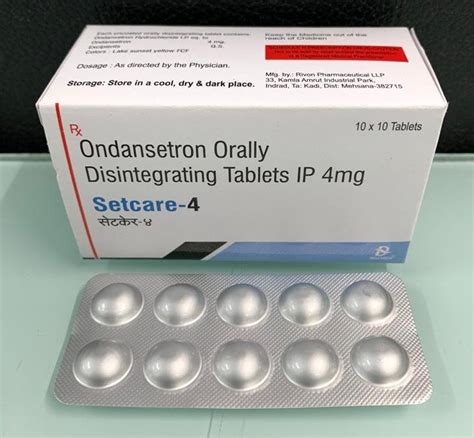 Ondansetron 4 mg Tablet: Effective Relief from Nausea and Vomiting