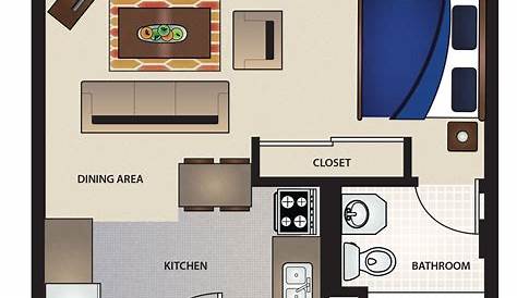 2 Bedroom Apartment Floor Plans With Dimensions - Luxury Two Bedroom