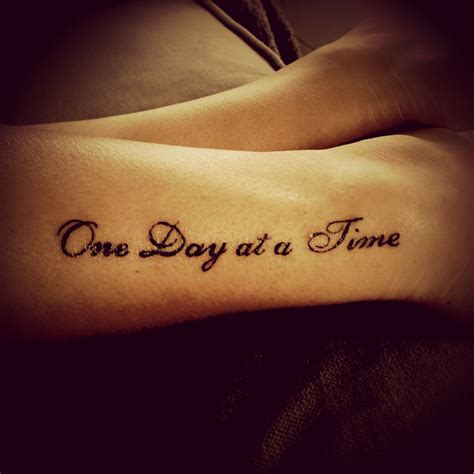 Inspiring One Day At A Time Tattoo Designs 2023