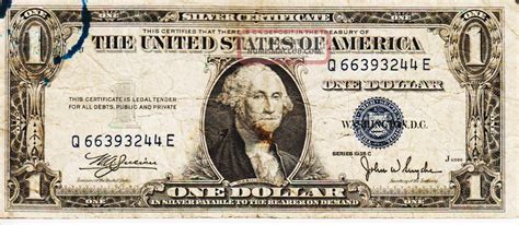 Series 1935 F One Dollar Silver Certificate==good/crisp