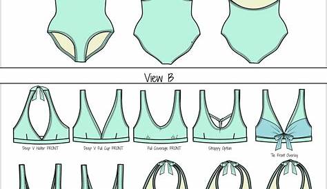 Bombshell Swimsuit Pattern One Piece + Bikini bathing suit pattern