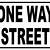 one way street sign meaning