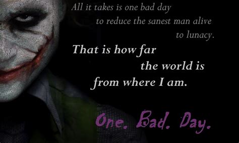 one bad day quote joker