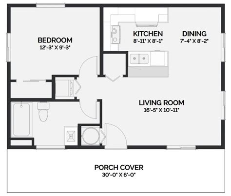 1 Bedroom Apartment/House Plans