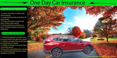 one day auto insurance