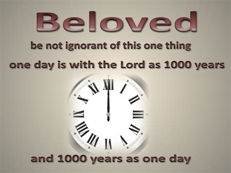 one day is as 1000 years