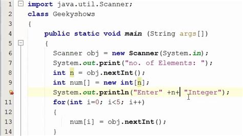 one dimensional array example in hindi