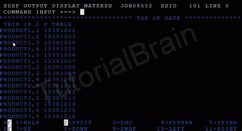 one dimensional array in cobol with example