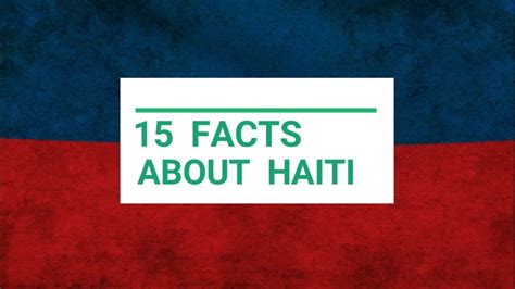 one fact about haiti