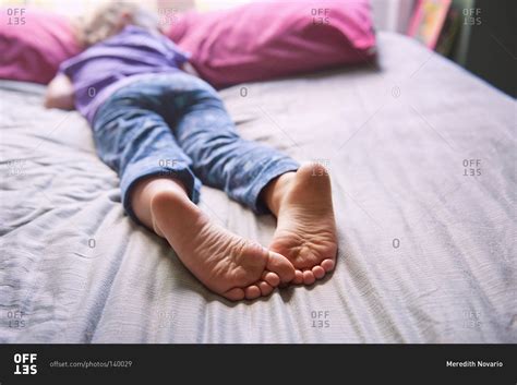 one foot on the floor sleeping