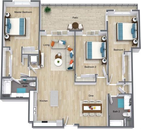 one fort condo floor plan