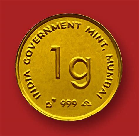 one gram gold coin price in india