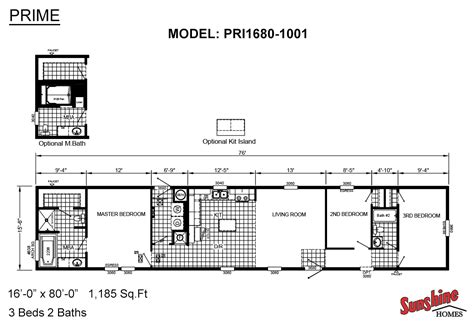 one half bath single wide mobile home floor plans