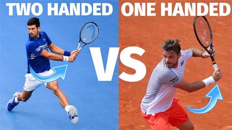 one handed vs two handed backhand