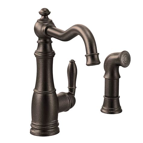 one handle kitchen faucet with side spray