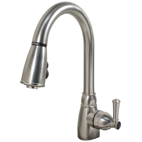 one handle kitchen faucet with side spray