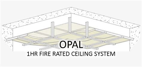 one hour fire rated acoustical ceiling